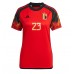 België Michy Batshuayi #23 Voetbalkleding Thuisshirt Dames WK 2022 Korte Mouwen